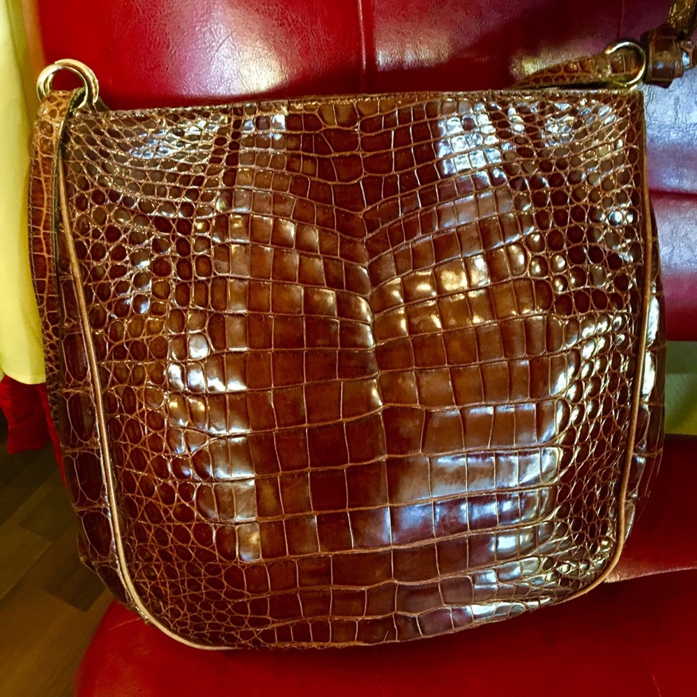Bottega Veneta crocodile skin Cognac - Brown